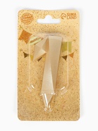 Свеча в торт «Цифра 1», золотая, 6.5 см 5928485