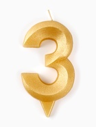 Свеча в торт «Цифра 3», золотая, 6.5 см - Фото 6