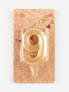 Свеча в торт «Цифра 9», золотая, 6.5 см - Фото 2