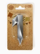 Свеча в торт «Цифра 1», серебряная, 6.5 см 5928495