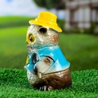 Садовая фигура из гипса «Филин в шляпке», 9×9×15 см  (артикул 6300972)  большой выбор товаров оптом и в розницу по низким ценам с доставкой