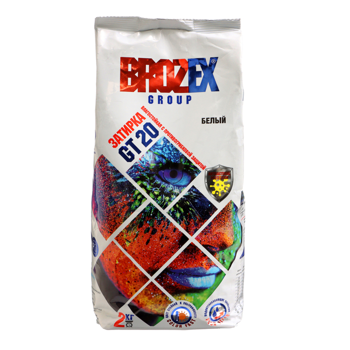 Затирка для швов BROZEX GT20, Белая, 2 кг - фото 18538442 Затирка для швов BROZEX GT20, Белая, 2 кг - фото 18538442
