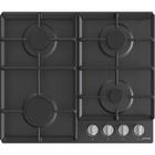 Варочная поверхность Gorenje G641EXB, газовая, 4 конфорки, электроподжиг, чёрная