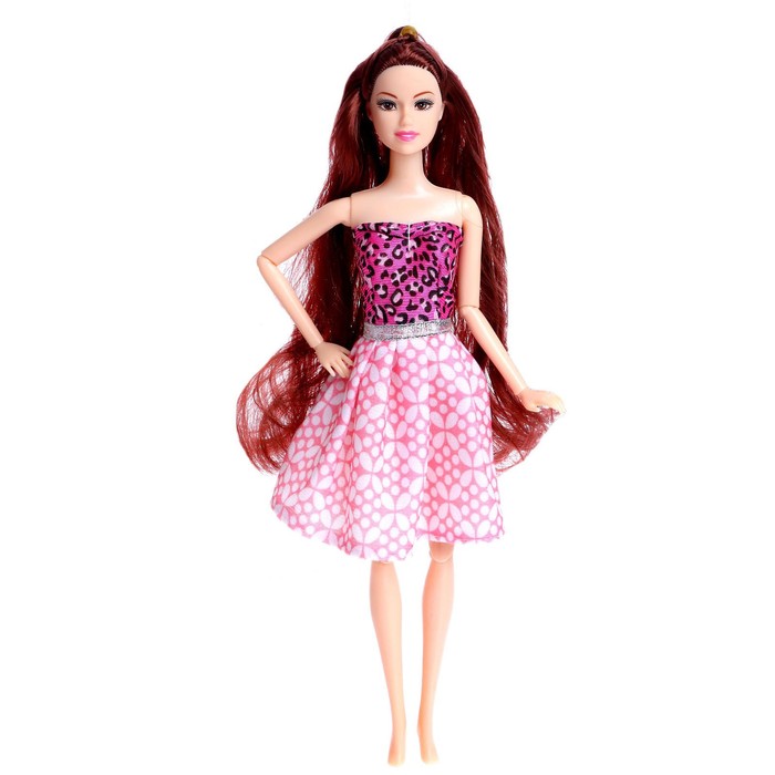 Кукла-модель шарнирная «Лиза» в платье 48937