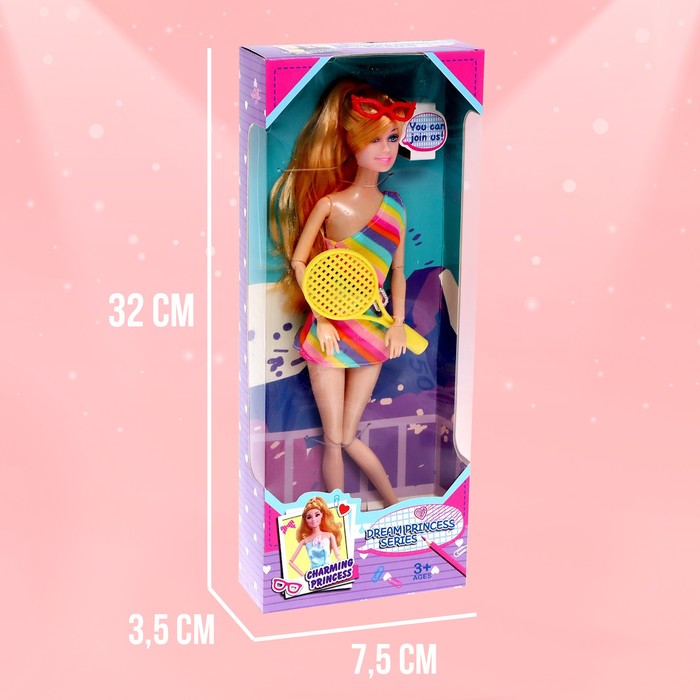 Кукла-модель шарнирная «Спортсменка» с аксессуарами 48938