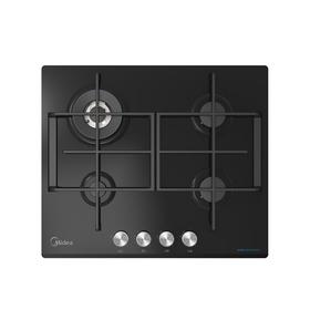 

Варочная поверхность Midea MG621TGB, газовая, 4 конфорки, газ-контроль, чёрная