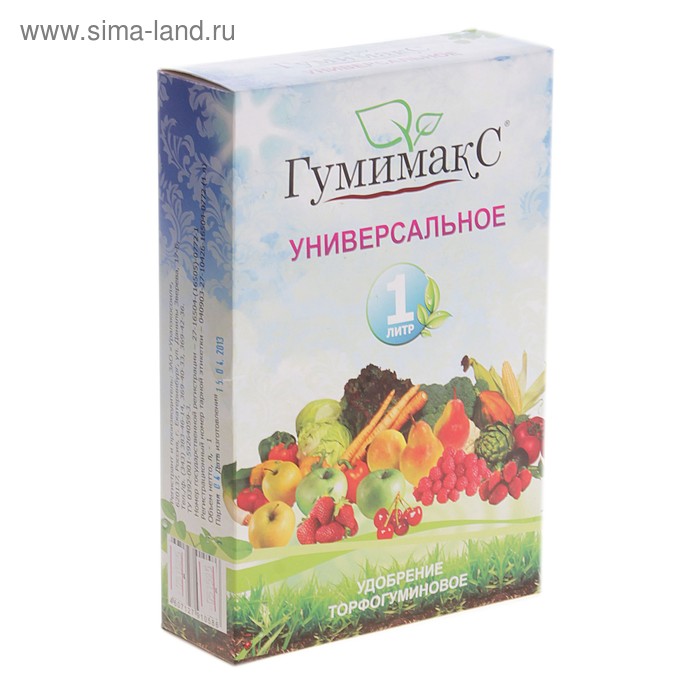 Удобрение Гумимакс-С Универсальное 1л гранулированный коробка - Фото 1
