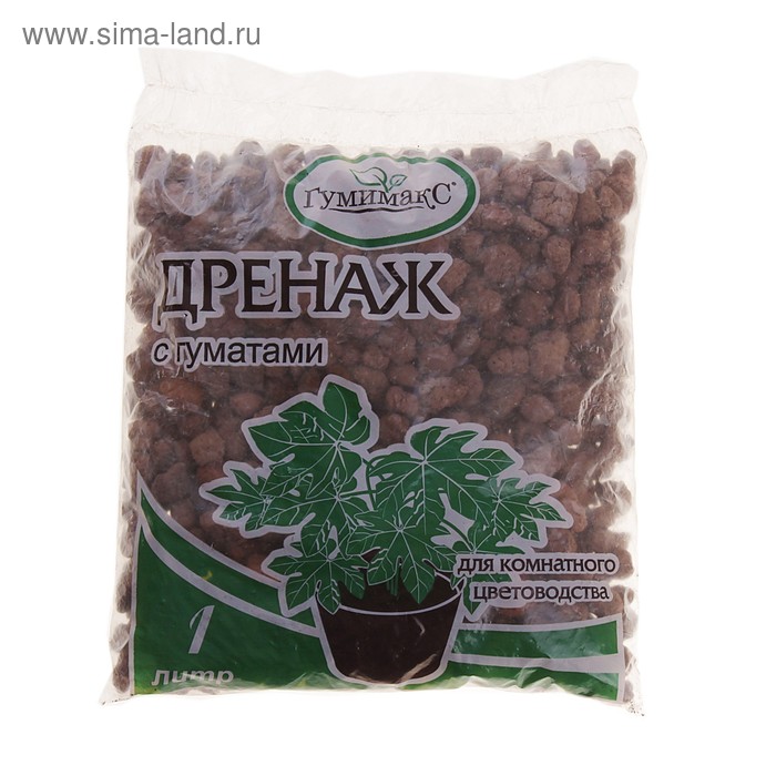 Дренаж «Гумимакс» для комнатного цветоводства с гуматами, 1 л - Фото 1