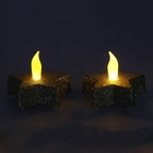 Ночник-свеча "Звезда" золотистая, 5 см, (набор 2 шт) - Фото 2