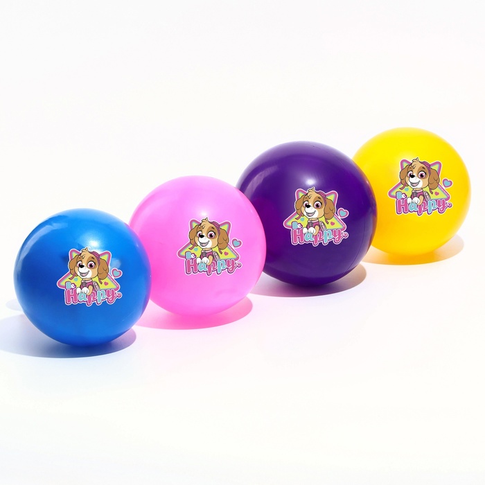 Мяч детский Paw Patrol «Happy», 16 см, 50 г, цвета МИКС - фото 1905742434
