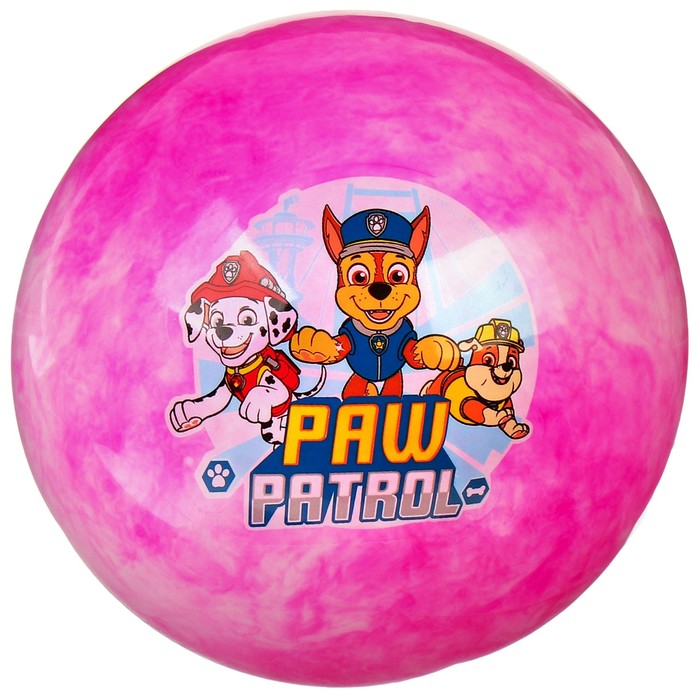 Мяч детский Paw Patrol, 22 см, 60 г, мрамор, МИКС - фото 1905742466