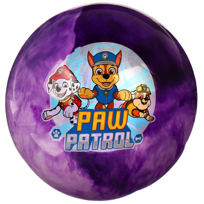 Мяч детский Paw Patrol, 22 см, 60 г, мрамор, МИКС - фото 1905742467