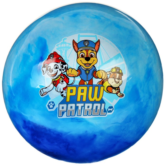 Мяч детский Paw Patrol, 22 см, 60 г, мрамор, МИКС - фото 1905742468