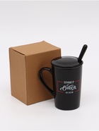 Кружка с ложкой и крышкой «Отец пример во всём», 400 мл 5080670