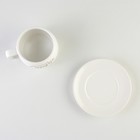 Чайная пара керамическая «Слушай своё сердце», 300 мл , цвет белый - Фото 8