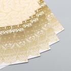 Набор бумаги для скрапбукинга "Свадебный мотив №12", 15х15 см, 5 листов, 160 г/м2 - Фото 3