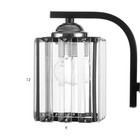 Бра 91260/1 E27 40Вт черный-хром 17х12х21 см - фото 24350558