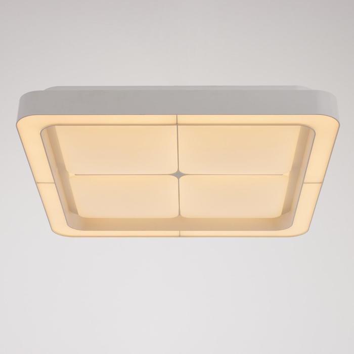 Люстра с ПДУ 60407/1 LED 144 Вт диммер 3000-6000К белый 50×50×8 см BayerLux