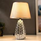 Лампа настольная 16417/1SL E14 40Вт серебро 22х22х38 см RISALUX - фото 21202820