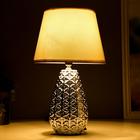 Лампа настольная 16417/1SL E14 40Вт серебро 22х22х38 см RISALUX - фото 21202821