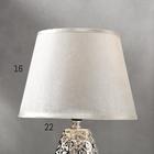 Лампа настольная 16417/1SL E14 40Вт серебро 22х22х38 см RISALUX - фото 21202822