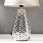 Лампа настольная 16417/1SL E14 40Вт серебро 22х22х38 см RISALUX - фото 21202823