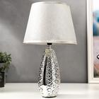 Лампа настольная 16417/1SL E14 40Вт серебро 22х22х38 см RISALUX - фото 21202824