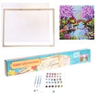 Роспись по холсту "Восточные напевы" по номерам с красками по 3 мл + кисти + инструкция + крепеж - Фото 2