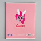 Тетрадь 48 листов в клетку, картонная обложка "Пони",  My Little Pony - фото 24532622