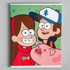 Тетрадь в клетку 48 л., картонная обложка «Лучшие друзья», Гравити Фолз - Фото 3