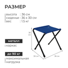 Стул складной Nika, 36 х 30 х 36 см, цвет синий - Фото 3