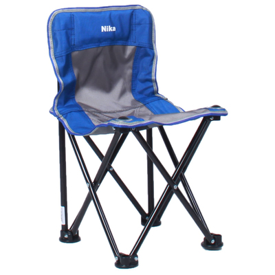 Стул «Премиум 1» складной, со спинкой, 29 х 29 х 50 см, цвет синий/серый