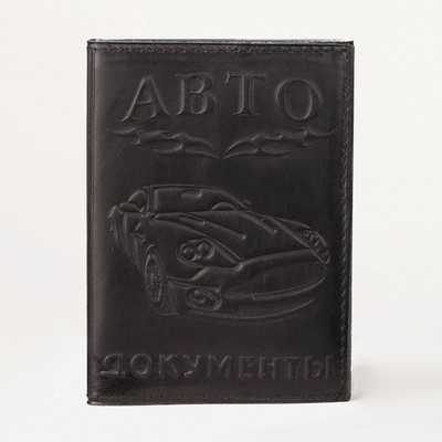 Обложка для автодокументов, цвет чёрный