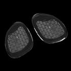 Полустельки для обуви, с протектором, силиконовые, 8 × 6,5 см, пара, цвет прозрачный - Фото 1