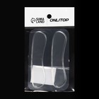Пяткоудерживатели для обуви, на клеевой основе, силиконовые, 9.8×2.5 см, пара, прозрачные - Фото 5