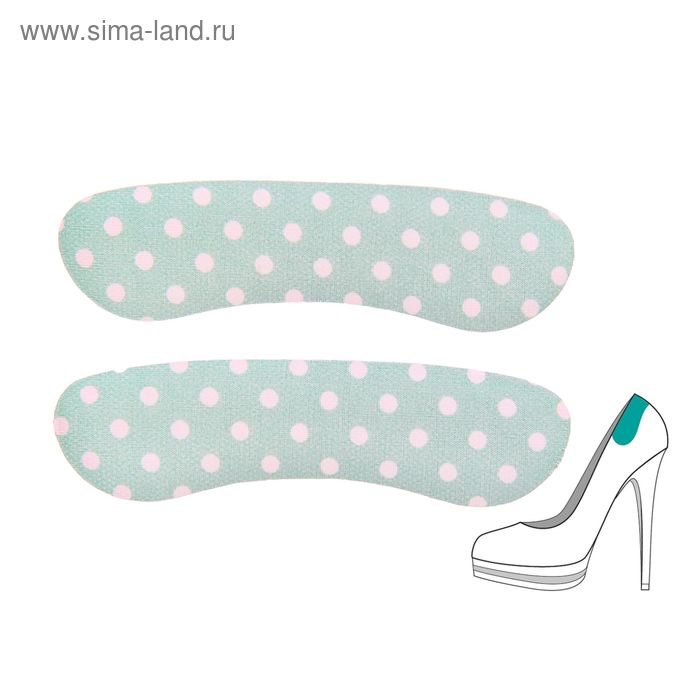 Пяткоудерживатели для обуви, пара, 10 х 2,5см, цвет МИКС - Фото 1