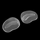 Полустельки для обуви, под пальцы ног, с протектором, силиконовые, пара, цвет прозрачный - Фото 1