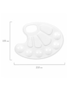 Палитра №1 Calligrata, овальная, пластик - Фото 2