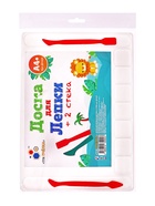 Доска для лепки Calligrata, А4, +2 стека, отделения для пластилина, 2.2 мм, пластик, с бортиком, МИКС - Фото 20