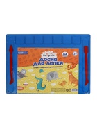 Доска для лепки Calligrata, А4, +2 стека, отделения для пластилина, 2.2 мм, пластик, с бортиком, МИКС - Фото 4