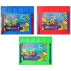 Доска для лепки пластиковая А5 Calligrata, 2 стека, с отделениями для пластилина и бортиком 1.8 мм, цветная, МИКС - Фото 6