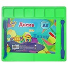 Доска для лепки пластиковая А5 Calligrata, 2 стека, с отделениями для пластилина и бортиком 1.8 мм, цветная, МИКС - Фото 9