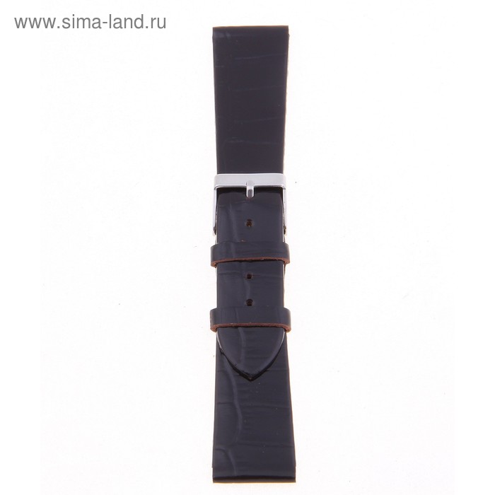 ремешок для часов, мужской, 22 мм, фактура крокодил - Фото 1