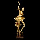 Сувенир "Балерина танцующая в лилиях золото" 47х14х13 см - Фото 1