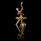 Сувенир "Балерина танцующая в лилиях золото" 47х14х13 см - Фото 4