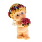 Сувенир полистоун "Ангелочек Антошка с букетиком/сердечком" МИКС, 8,5х4,5х4 см - Фото 1