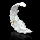 Сувенир полистоун "Белоснежный ангел спящий на перышке" МИКС, 7х7,5х3,5 см - Фото 2