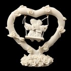 Сувенир полистоун "2 ангела на качели из роз" 10,5х10х4 см - Фото 3