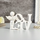 Сувенир полистоун "Ангелок с тюльпанами у надписи Love" 6,5х10,3х2 см - Фото 5