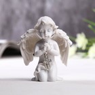 Фигурка полистоун «Ангелочек с крестиком из страз», 8×6.5×4 см - Фото 1